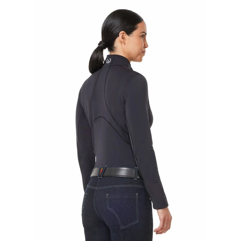 Kerrits Women's Rail Side Quarter Zip Tech Top - Black - Image 3