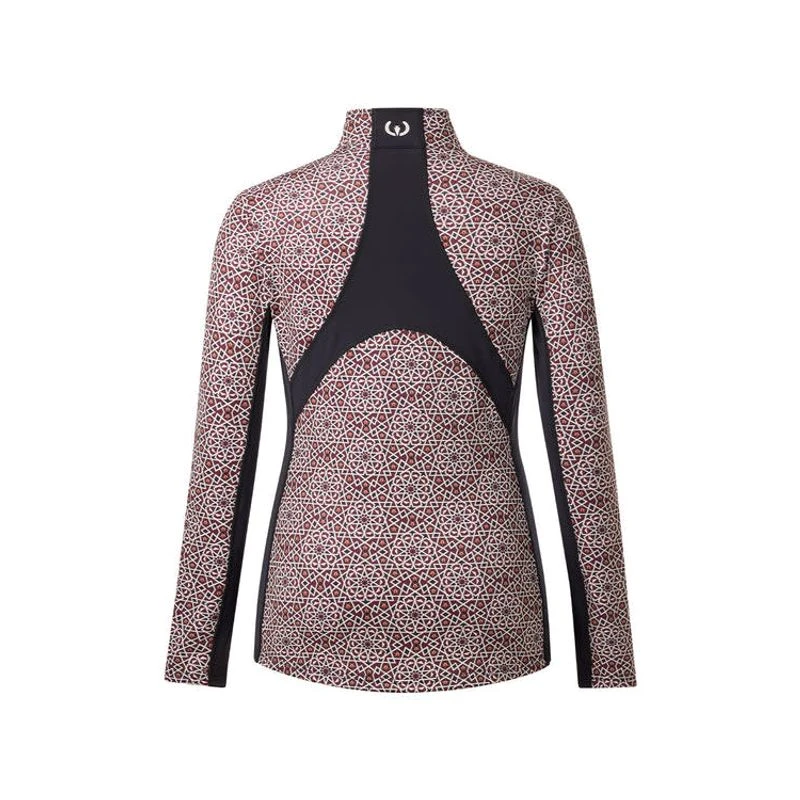 Kerrits Women's Rail Side Quarter Zip Tech Top - Sangria Starlight - Image 2