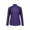 Kerrits Women's Rail Side Quarter Zip Tech Top - Huckleberry