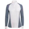 RJ Classics Women's Lexi Long Sleeve Show Shirt - White/Flint Stone