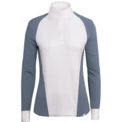 RJ Classics Women's Lexi Long Sleeve Show Shirt - White/Flint Stone