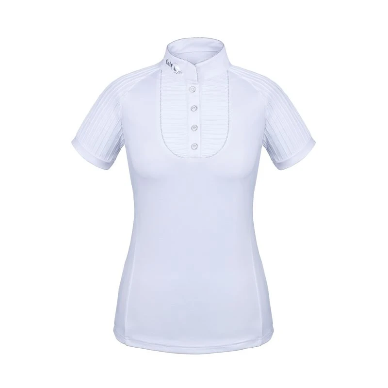 Fair Play Women's Justine Short Sleeve Compeition Shirt - White