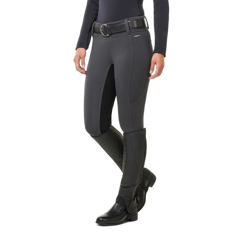 Kerrits Women's Sit Tight Wind Pro Full Seat Tights - Peppercorn - Image 3