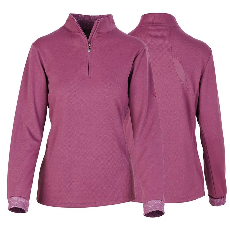 Ovation Kids' Cool Rider UV Long Sleeve Tech Shirt - Berry